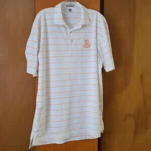 Mens Peter Millar Summer Comfort SS Polo Shirt Large Golf Casual